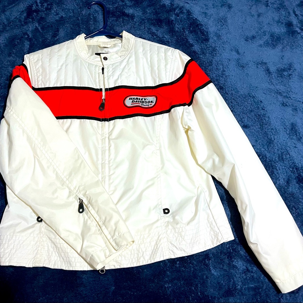 White Harley-Davidson Motorcycle Jacket